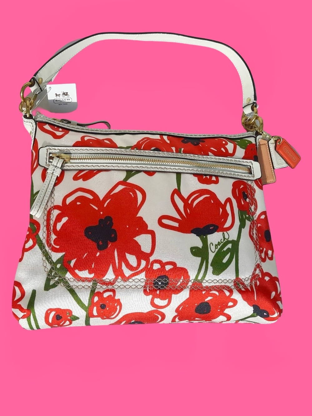 COACH Poppy Floral Crossbody Bag - Picture 2 of 13